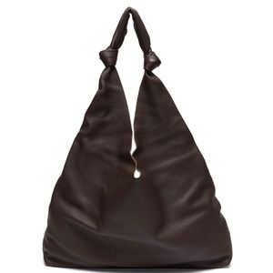 The Row Bindle Two Hobo Bag. Dark Brown calf skin leather.